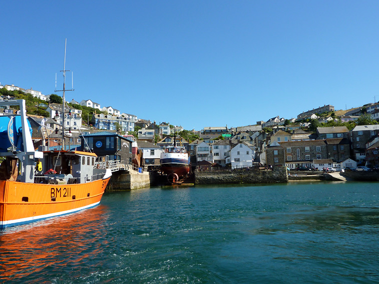 boot naar Polruan, Cornwall