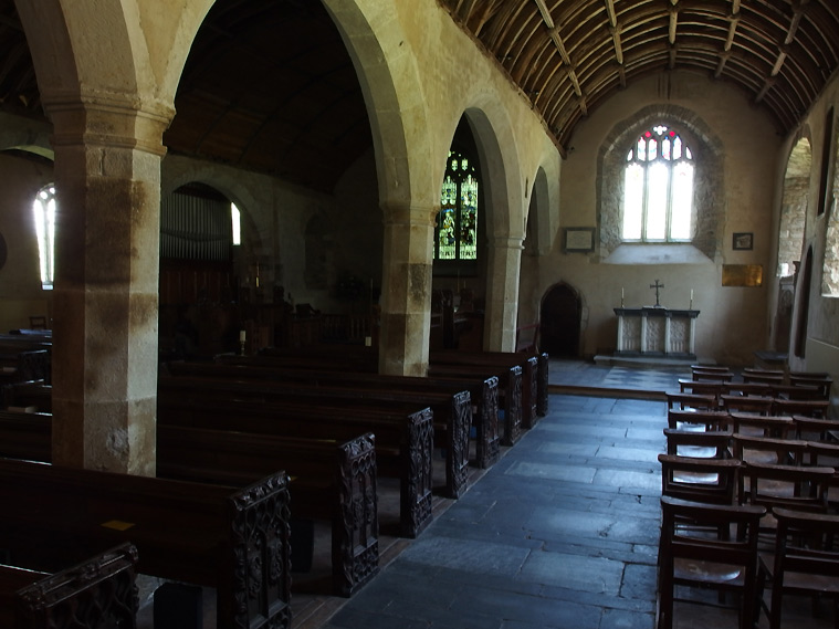 Kerk van St Wyllow, wandeling Polruan, Cornwall