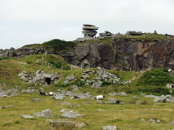 Cheesewring, wandeling op Bodmin Moor, Cornwall