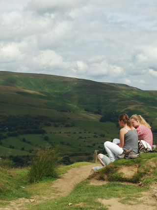 uitzicht Hollins Cross bij Edale