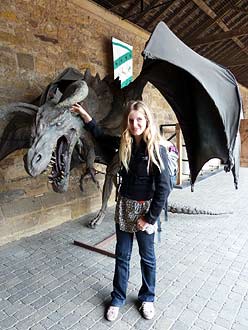 Alnwick Castle, Eva aait een draak