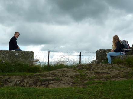 muur van Hadrianus bij Cawfields