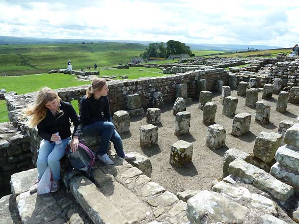 voorraadkamer, muur van Hadrianus bij Housesteads Fort