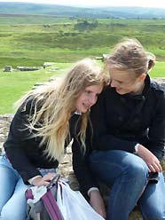 muur van Hadrianus bij Housesteads Fort