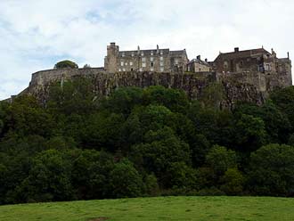 Stirling Castle, vanaf de snelweg