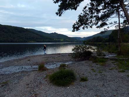 loch lubnaig, avondwandeling bij het huisje