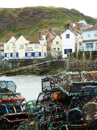 Staithes, de kust van Yorkshire