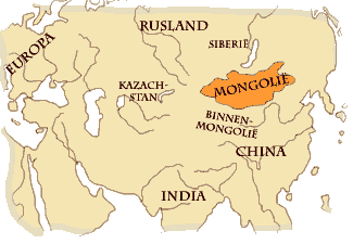 kaart Mongolië